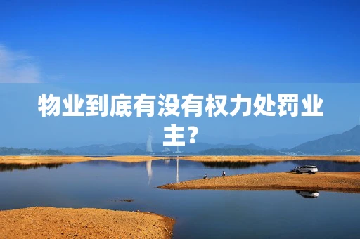 物业到底有没有权力处罚业主？