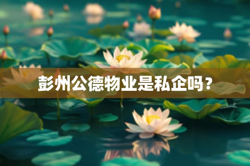 彭州公德物业是私企吗？