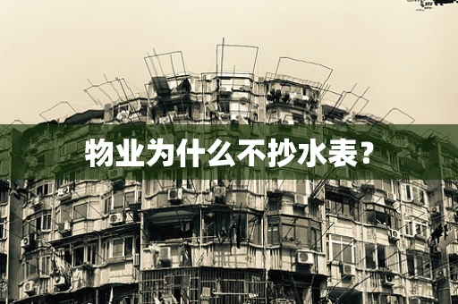 物业为什么不抄水表？