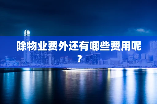 除物业费外还有哪些费用呢？