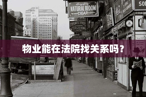 物业能在法院找关系吗？