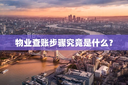 物业查账步骤究竟是什么？