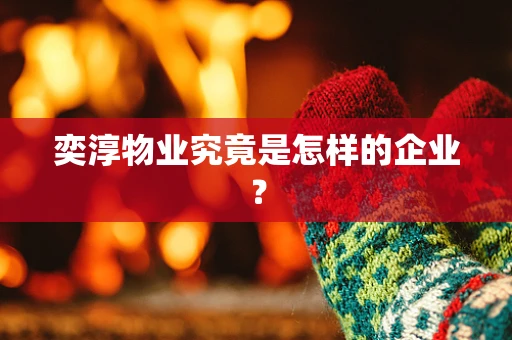 奕淳物业究竟是怎样的企业？