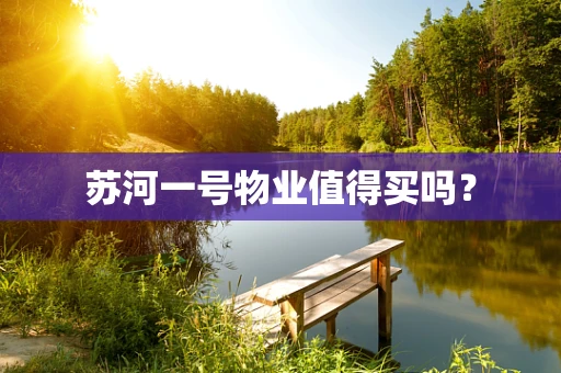苏河一号物业值得买吗？