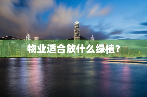 物业适合放什么绿植？
