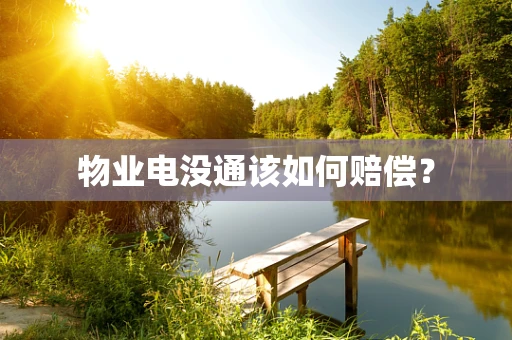 物业电没通该如何赔偿？