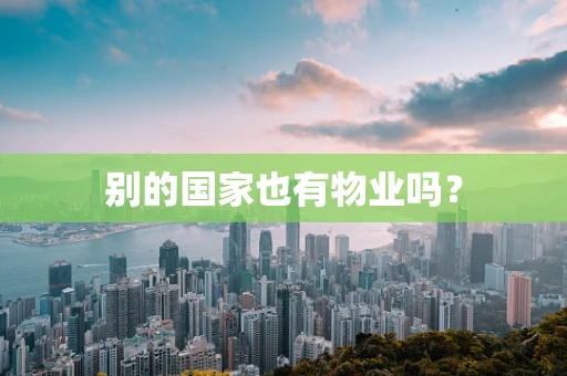 别的国家也有物业吗？