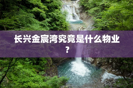 长兴金宸湾究竟是什么物业？