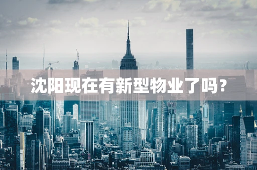 沈阳现在有新型物业了吗？
