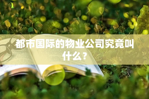 都市国际的物业公司究竟叫什么？