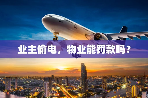 业主偷电，物业能罚款吗？