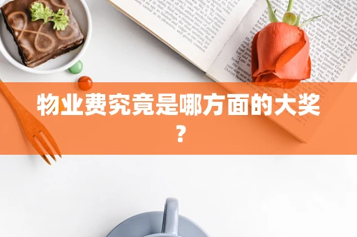 物业费究竟是哪方面的大奖？