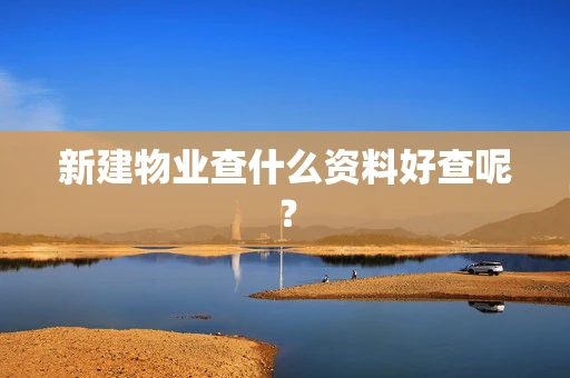 新建物业查什么资料好查呢？