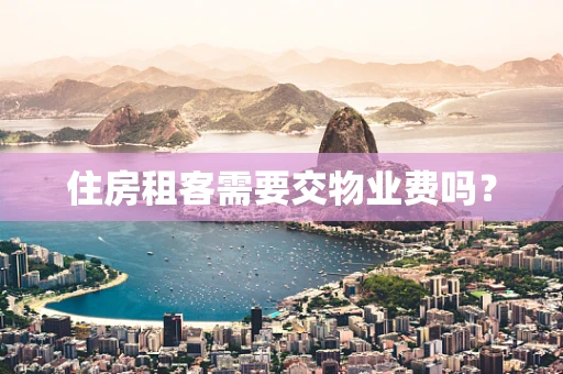 住房租客需要交物业费吗？