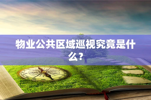 物业公共区域巡视究竟是什么？