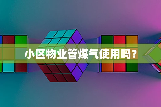 小区物业管煤气使用吗？
