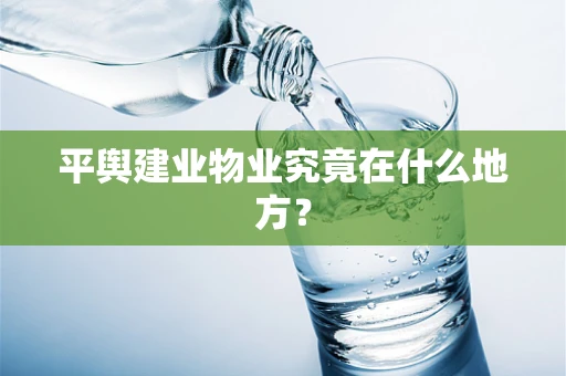 平舆建业物业究竟在什么地方？