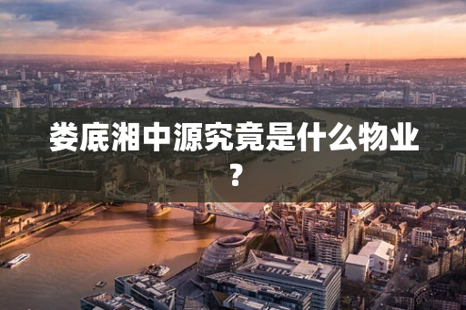 娄底湘中源究竟是什么物业？
