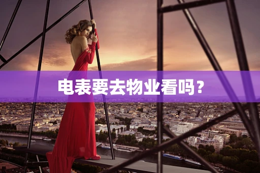 电表要去物业看吗？
