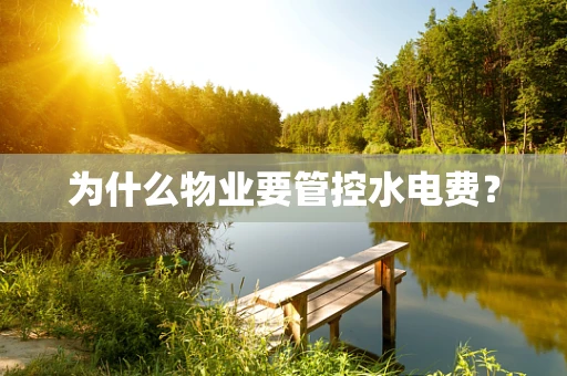 为什么物业要管控水电费？