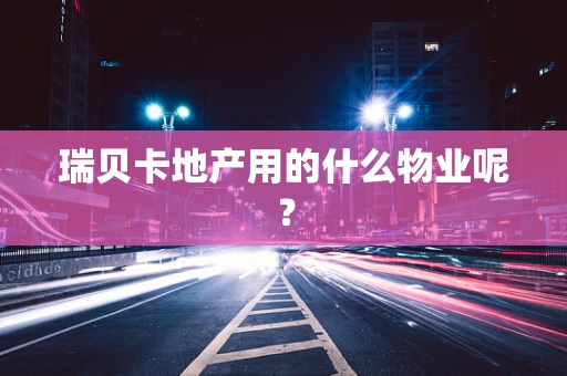 瑞贝卡地产用的什么物业呢？