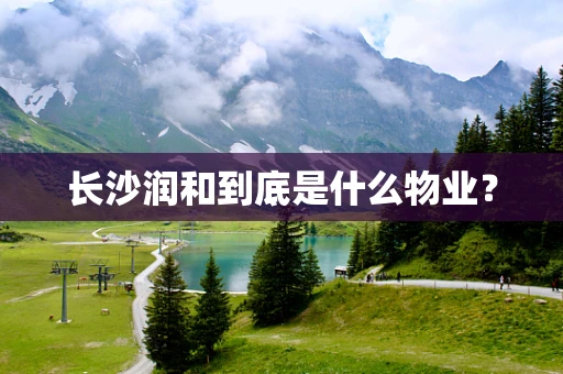 长沙润和到底是什么物业？