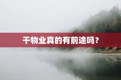 干物业真的有前途吗？