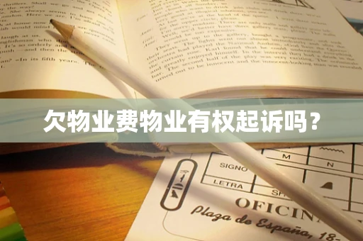欠物业费物业有权起诉吗？