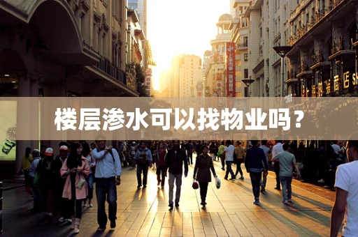 楼层渗水可以找物业吗？