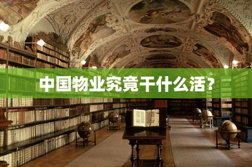 中国物业究竟干什么活？