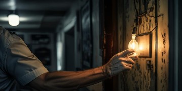 物业人员会按灯泡吗？